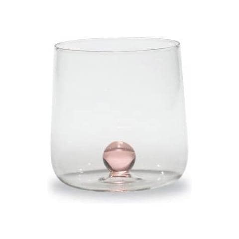 Set 6 Bicchieri Tumbler in Vetro Borosilicato h 90 mm Ø 88 mm Capacità 44 cl Colore Rosa - Linea Bilia - Foto 1