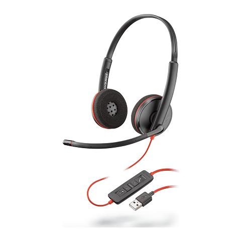 PLANTRONICS Blackwire 3220 Stereofonico Padiglione auricolare Nero