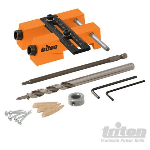 Doppie Guide Regolabili Per Trapano Fino A Una Larghezza Di 80mm Triton - Foto 1