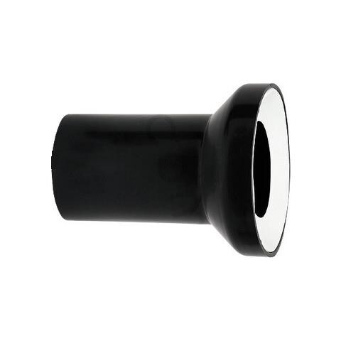 190 Millimetri Connettore Lungo Rettilineo Tubo Di Terra Nera Toilette Toilette Pan Acque Reflue - Foto 1