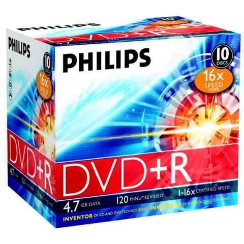 DVD+R Philips 16X 4.7GB 120 Minuti - Confezione Da 10 Dischi Vergini Per Masterizzazione - Foto 3