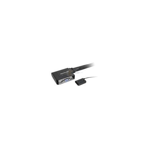 2-Port USB KVM Switch, USB, USB, VGA, 2048 x 1536 Pixels, Nero, 453,5g (16 oz) - Foto 1