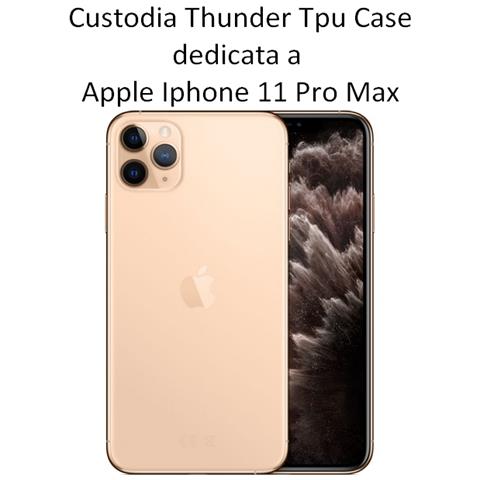 Custodia Tpu Silicone Cover Case Per Apple Iphone 11 Pro Max Black - Foto 2