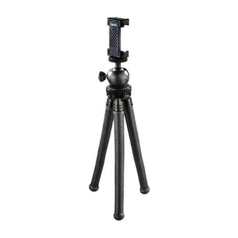 Hama Mini Treppiedi Con Gambe A Snodo Per Smartphone, Gopro E Fotocamera, 27 Cm, Nero (hama Flexpro 3-in-1 Camera/phone/ - Foto 1