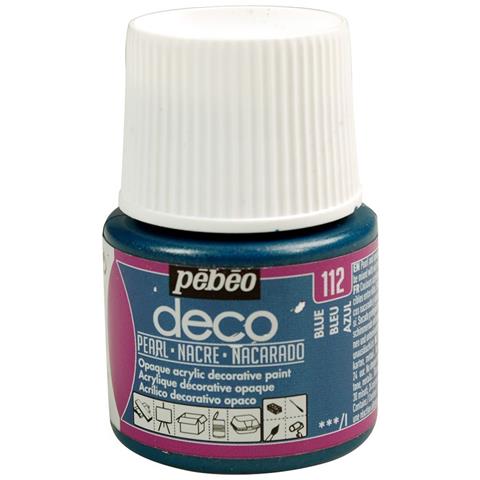 Pittura Acrilica Opaca Perlata - Blu - 45 Ml - Foto 2