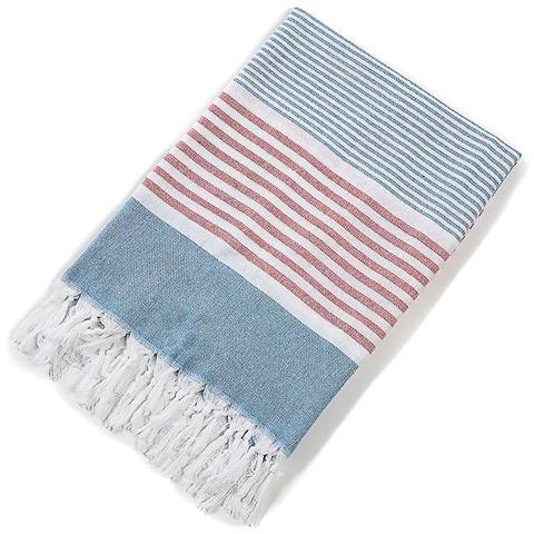 Asciugamano Da Spiaggia Island Gear Con Corona - 100% Cotone, 30x60 Pollici, Multicolore