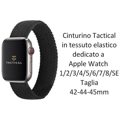 Cinturino Xl 784s Originale Braided String Per Apple Watch 1-2-3-4-5-6-7-se 42 44 45mm Blac - Foto 2