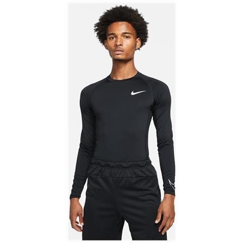 Pro Dri-fit Tight Fit Long-sleeve Top Dd1990-010 Uomo Nero Xxl - Foto 1
