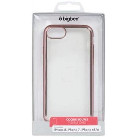 Cover Per Iphone 6/7/8/se20 Profilo In Metallo Dorato, Trasparente - Foto 4