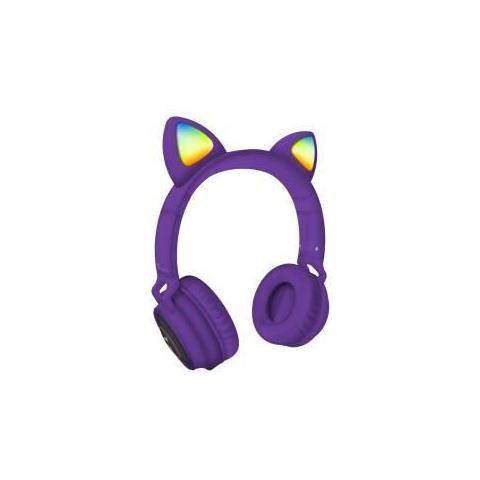 Cuffie Funny Led BT + Microfono Purple - Foto 1