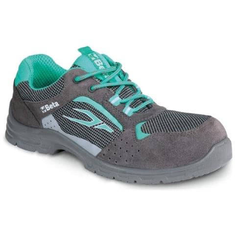Scarpe Antinfortunistiche Da Donna In Pelle Scamosciata Inserti In Mesh S1p 7212lg - 40 - Foto 1