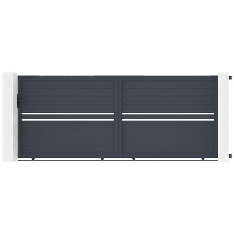 Cancello Scorrevole 4m Cimone H. 160 Grigio Alluminio - Foto 1