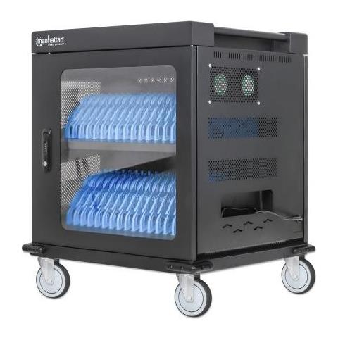 180948 Portable Device Management Cart& Cabinet Carrello Per La Gestione Dei Dispositivi Portatili Nero - Foto 1