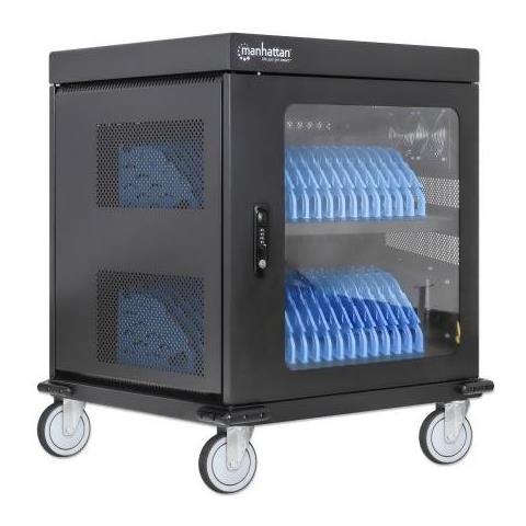 180948 Portable Device Management Cart& Cabinet Carrello Per La Gestione Dei Dispositivi Portatili Nero - Foto 3
