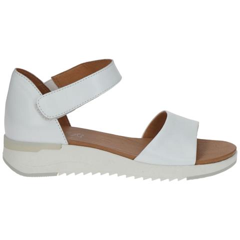 White Nappa Casual Open Sandals Sandali Pelle Scarpe Donna Bianco Eu 36, 9-28706-20-102 - Foto 1