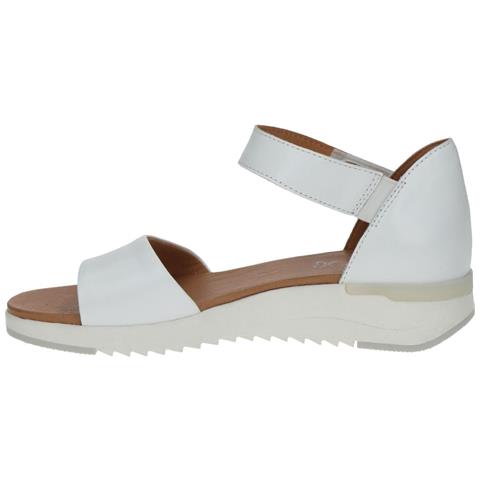 White Nappa Casual Open Sandals Sandali Pelle Scarpe Donna Bianco Eu 36, 9-28706-20-102 - Foto 3
