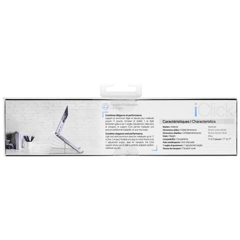 iClick Notebook Aluminium Stand Supporto per laptop e tablet Argento 43,2 cm (17") - Foto 7