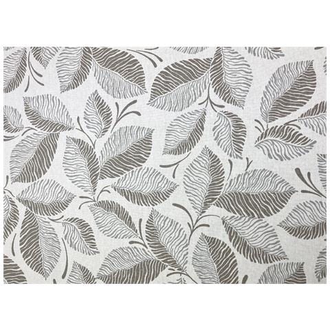 Tovaglia Per Salotto Cucina Tavolo 100% Cotone Made In Italy Jungle Rp 140x140 Tortora - Foto 2