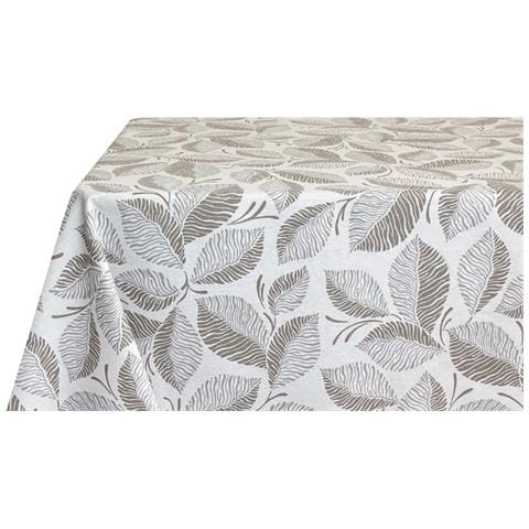 Tovaglia Per Salotto Cucina Tavolo 100% Cotone Made In Italy Jungle Rp 140x140 Tortora - Foto 5