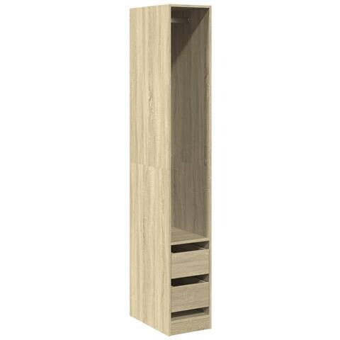 Armadio Rovere Sonoma 30x50x200 Cm In Legno Multistrato - Foto 2