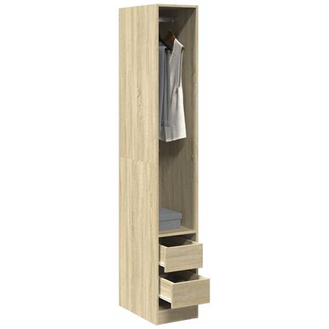 Armadio Rovere Sonoma 30x50x200 Cm In Legno Multistrato - Foto 1