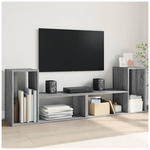 Mobili Tv 2 Pz Grigio Sonoma 75x30x50 Cm In Legno Multistrato - Foto 1