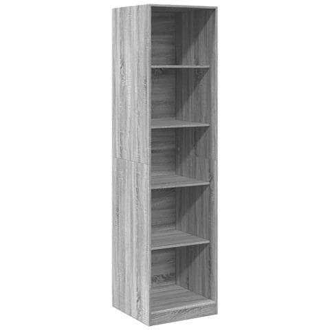 Armadio Grigio Sonoma 50x50x200 Cm In Legno Multistrato - Foto 2