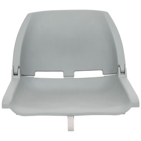 Set Sedile Da Barca Pieghevole 4pz Grigio - Foto 3