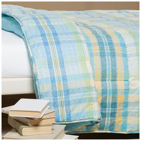 Trapunta Helsinki In Cotone Colore Blu Misura Matrimoniale - Foto 5