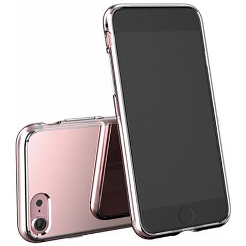 TLL118304 custodia per cellulare 11,9 cm (4.7") Cover Specchio, Oro rosa - Foto 1