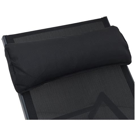 Lettini Prendisole Pieghevoli Nero - Foto 9