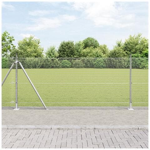 Recinzione Metallica Saldato con Base in Cemento 25 x 0,8 m - Foto 2
