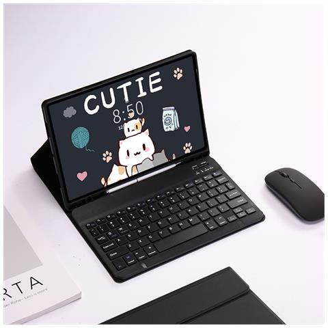 Set Di Tastiera E Mouse Bluetooth Per Samsung Tab S8 Ultra (14,6 Pollici) - Foto 4