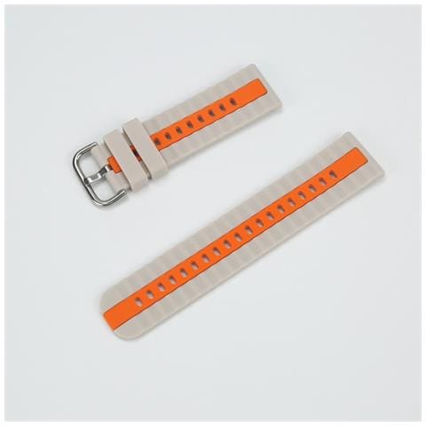 Cinturino Bicolore A Righe Verticali Compatibile Con Huawei Watch Fit 4, Fit 4 Pro, Fit 3 White+orange - Foto 5