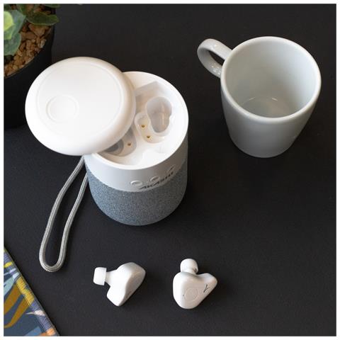 Kanzen Auricolare Wireless In-ear Musica e Chiamate Bluetooth Bianco - Foto 7