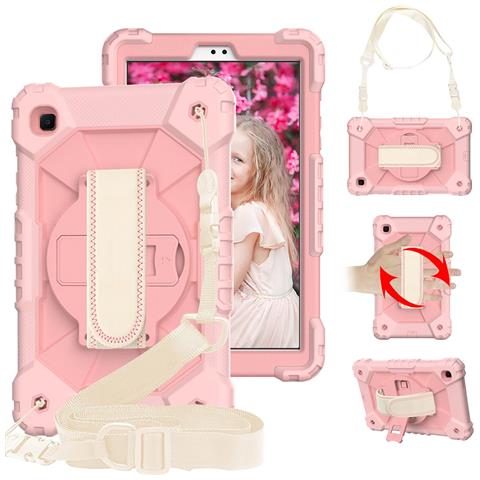 Custodia Per Ipad 6/5 9.7” Con Supporto E Tracolla Rosa - Foto 2