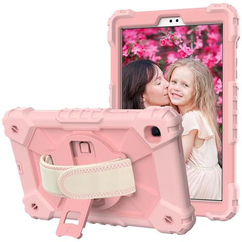 Custodia Per Ipad 6/5 9.7” Con Supporto E Tracolla Rosa - Foto 1