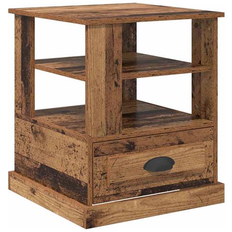 Armadio da Notte con cassetto Legno vecchio 50 x 50 x 60 cm - Foto 1