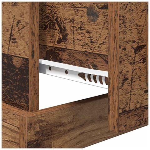 Armadio da Notte con cassetto Legno vecchio 50 x 50 x 60 cm - Foto 9