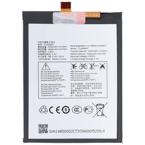Batteria Per Tcl 20l / 20l Plus Li-polimero 3,85 V 5000 Mah 19,25 Wh - Foto 1