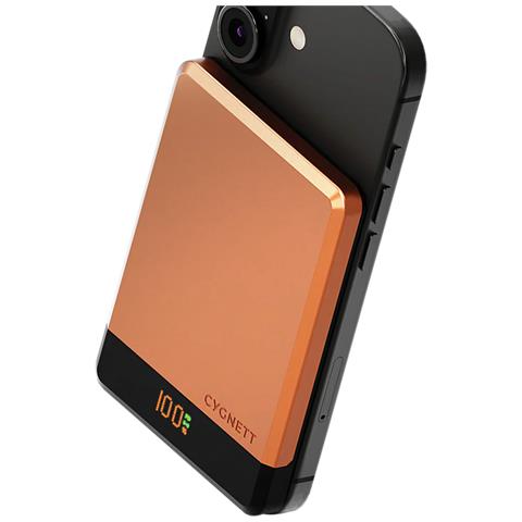 Powerbank Magsafe Magnetico Da 5000 Mah Con Porta Usb-c, Rose Gold - Foto 2