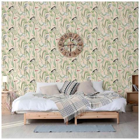 Carta da Parati "Chevron" Crema e Menta - Foto 2