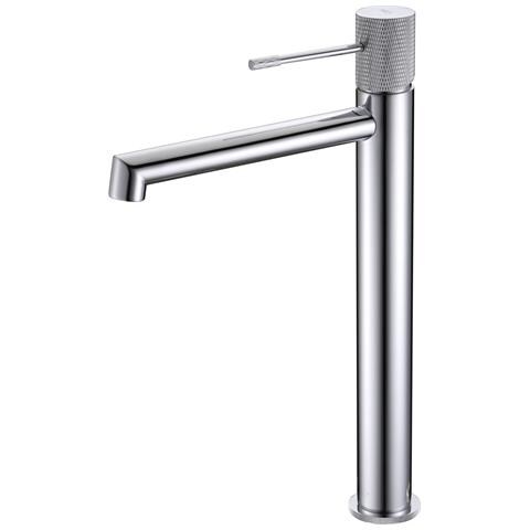 Imex Miscelatore Lavabo Alto In Ottone Cromato Con Cartuccia Ceramica Ø26 Mm Top E Set 2 Flessibili 3-8 Inclusi Altezza 322 Mm Canna 173 Mm Modello Bdd038-3 - Foto 2