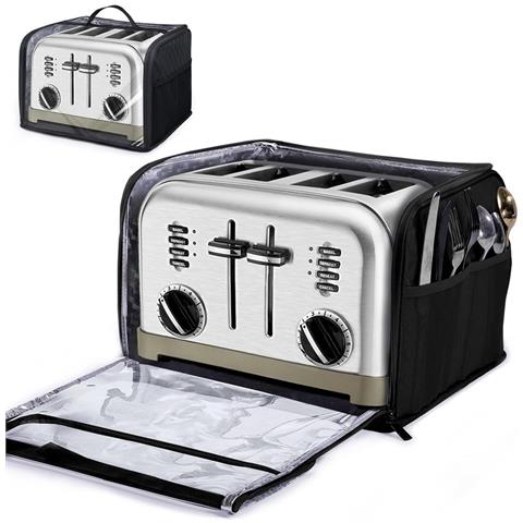 Custodia Antipolvere Per Tostapane Compatibile Con Tostapane Cuisinart, Borsa Portatile Per Tostapane  L - Foto 1