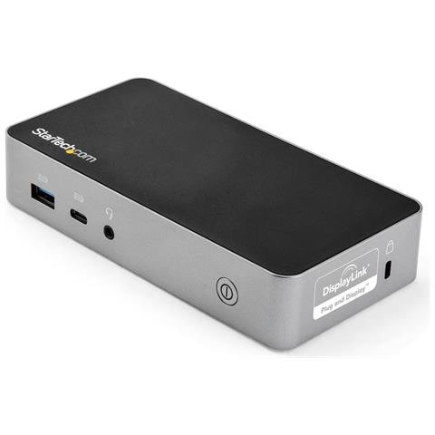 DK30CHHPDUK replicatore di porte e docking station per laptop Cablato USB 3.2 Gen 1 (3.1 Gen 1) Type-C Nero, Argento - Foto 1