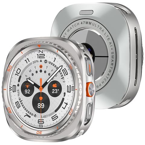 Custodia Protettiva In Metallo 47mm Compatibile Con Samsung Galaxy Watch Ultra 7/8c - Trasforma Il Tuo Orologio Titanium - Foto 7