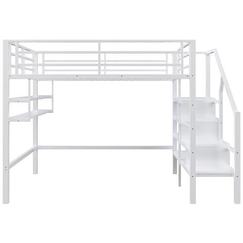 Letto Soppalco Con Area Gioco, Scaffali E Scala Con Vani Portaoggetti - Foto 3