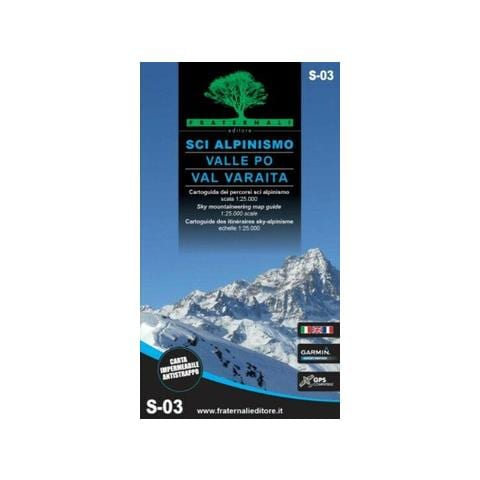 Sci alpinismo in Valle Po e Val Varaita. Cartoguida scala 1:25.000-Sky mountaineering map guide 1:25,000 scale - Foto 1