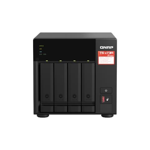 TS-473A NAS Tower Ryzen Embedded V1500B 8 GB DDR4 0 TB Turbo System Nero - Foto 1