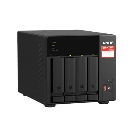 TS-473A NAS Tower Ryzen Embedded V1500B 8 GB DDR4 0 TB Turbo System Nero - Foto 6